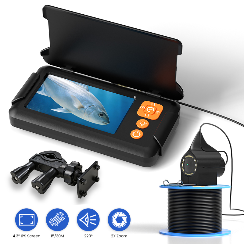 Fishing Camera 4.3’’ Screen 15 - đánh giá và giá Fish Finder Cable